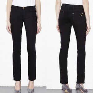 NWT Anthropologie Oslo Mid Rise Black Denim Jeans Size 25
